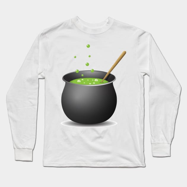 Witch's Cauldron is Boiling Long Sleeve T-Shirt by MonkeyBusiness